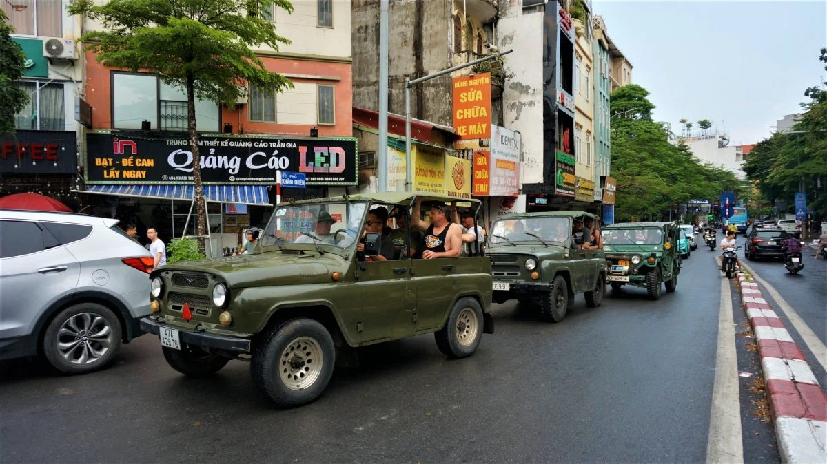 Hanoi Jeep Tours Led By Women: Hanoi City Jeep Tours By Vietnam People’s Army Legend Jeep