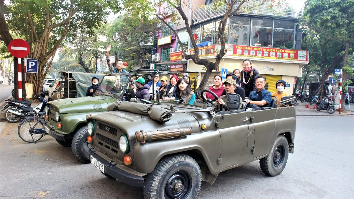 Hanoi Jeep Tours Led By Women: Hanoi City Jeep Tours By Vietnam People’s Army Legend Jeep