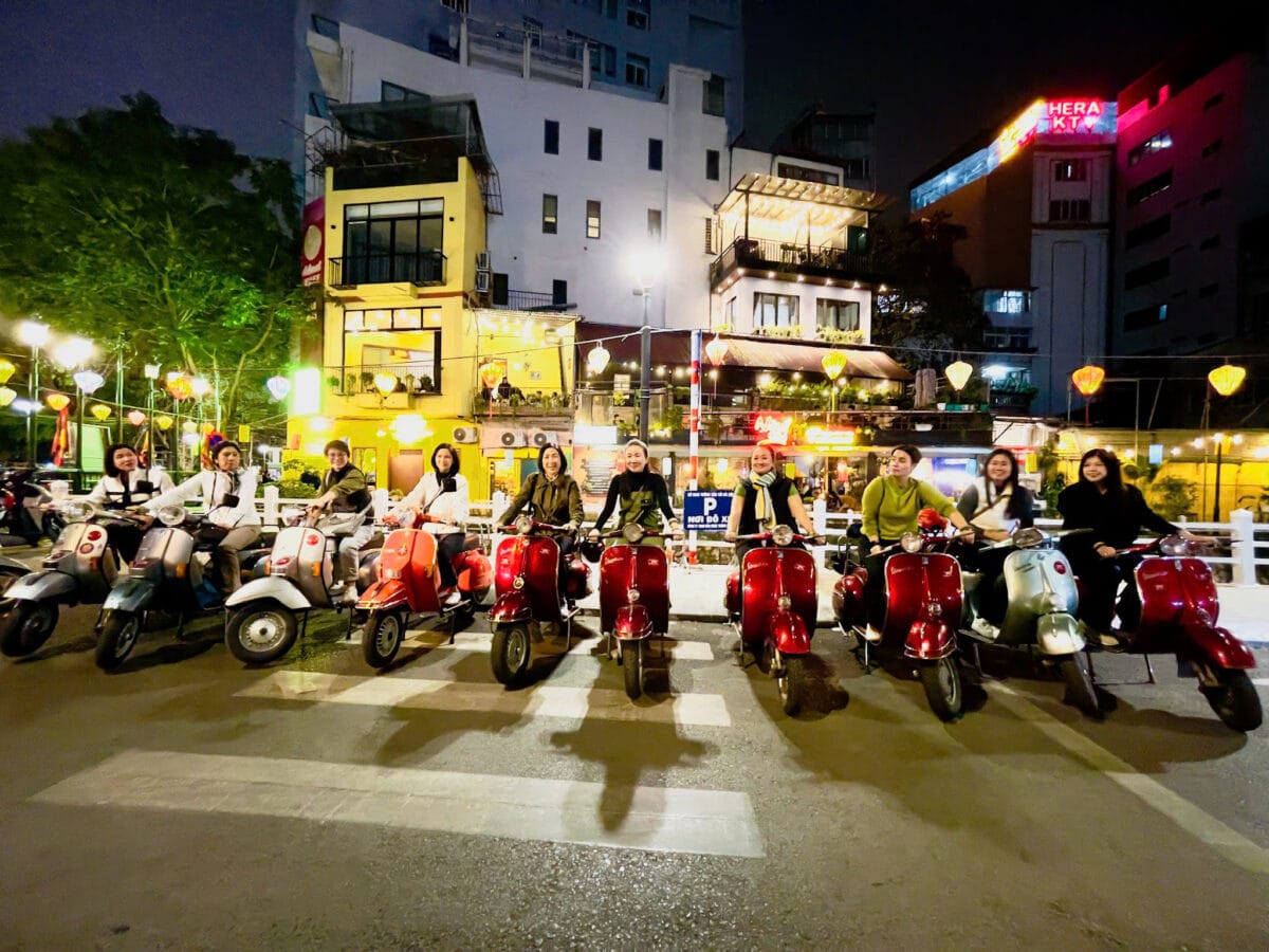 Hanoi Vespa Tours: Hanoi Sunset And Night Tours  By Vintage Vespa