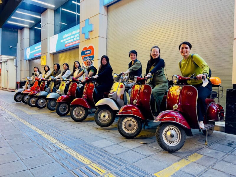 Hanoi Vespa Tours: Hanoi Sunset And Night Tours  By Vintage Vespa