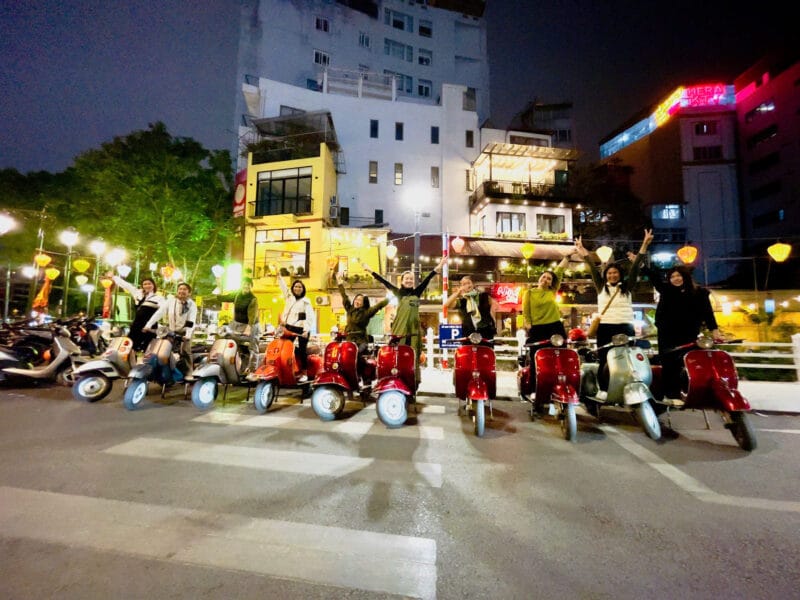 Hanoi Vespa Tours: Hanoi Sunset And Night Tours  By Vintage Vespa