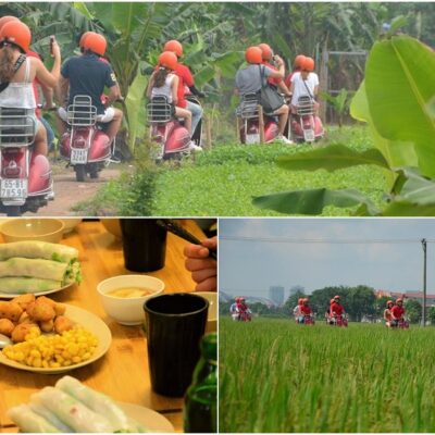 Hanoi Countryside Vespa Tour : Red River Delta & Co Loa Ancient Citadel